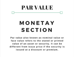 par value/ face value